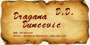 Dragana Dunčević vizit kartica